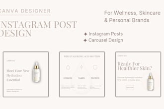 design instagram posts for wellness and personal brands