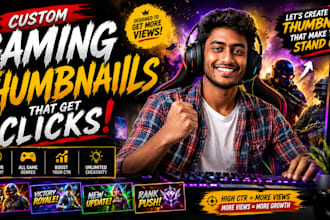design gaming thumbnails that increase clicks and views