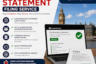 file confirmation statement for UK ltd