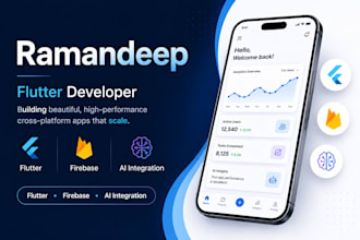 develop a cross platform flutter app for ios and android