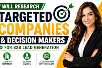 research targeted companies and decision makers for b2b lead generation