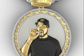 design iced out chain,cuban link,hip hop necklace,rapper jewelry,3d pendants man