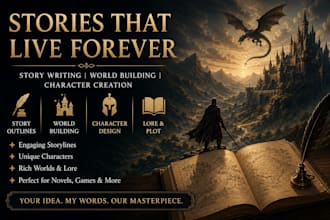 reate fantasy characters, worlds and complete story outlines