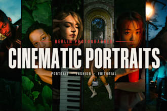 shoot cinematic portrait, fashion and editorial photos in berlin
