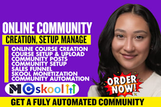skool community setup, skool setup, circle community, skool community promotion