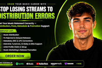distribute your music, manage releases, and fix music distribution issues