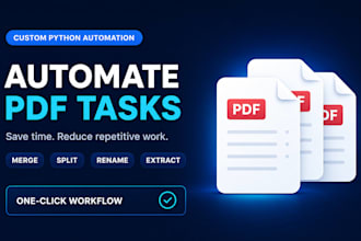automate PDF processing and document tasks with python