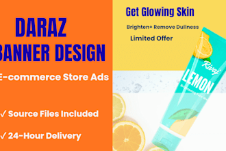 design professional daraz banner and ecommerce store headers