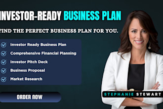 write business plans, startups, pitch decks, proposals