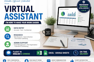 be your bilingual VA for admin, research and data entry