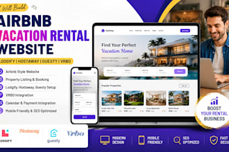 build airbnb vacation rental website with lodgify hostaway guesty vrbo