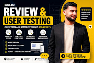review your website user experience and suggest improvements