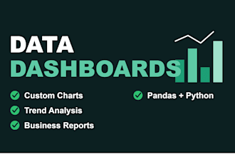 create a business analytics dashboard with python and pandas