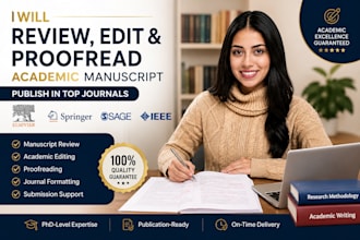 review,edit,proofread academic manuscript publish in elsevier,springer,sage,ieee
