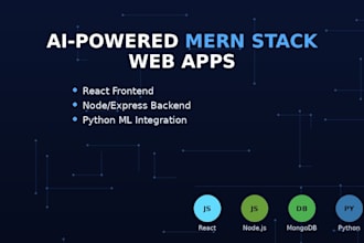 build an ai powered mern stack web app or predictive dashboard