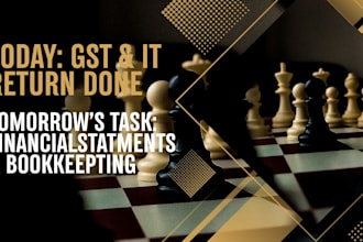 do accounting, financial statements, bookkeeping, gst,  itr filing services