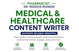 write professional medical content and health blogs