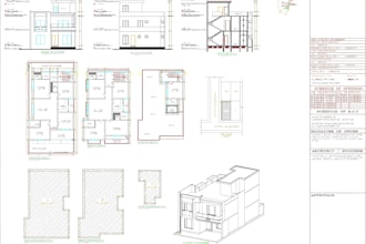 create professional 2d autocad drawings and 3d revit models