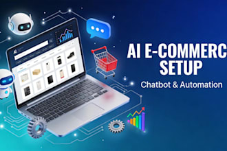 set up ai ecommerce store with chatbot