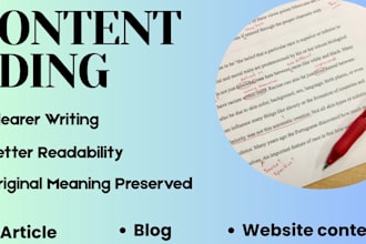 copy edit your blog posts article and website content