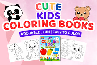 design kids coloring books, activity books