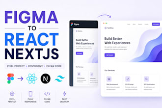 convert figma to react nextjs website