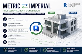 convert between metric and imperial standards in revit