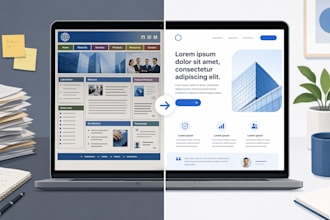 a stunning corporate website that converts visitors into clients