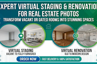 do virtual staging and virtual renovation for real estate photos