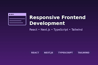 build a responsive frontend with react nextjs and tailwind
