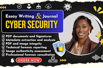 write cybersecurity, ml research ai article, and google scholar indexed journals