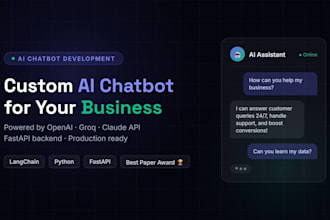 build your own ai chatbot for your website with openai or groq API