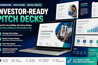 design telemedicine startup pitch deck healthcare deck digital health investor