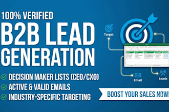 provide verified b2b leads and decision maker contact list