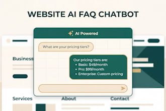 build an ai chatbot that answers your business faqs