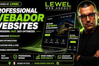 build a professional webador website