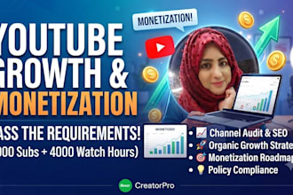 help you complete youtube channel monetization requirements