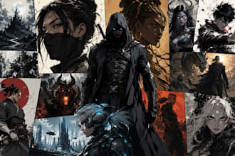 create custom comic art, graphic storytelling and characters