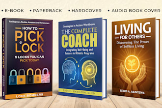 design nonfiction book cover, ebook cover, and kdp book cover