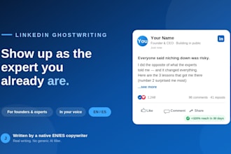write linkedin content and posts for founders and executives