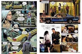 draw comic book page, comic illustration and graphic novel art