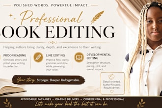 edit a book for you