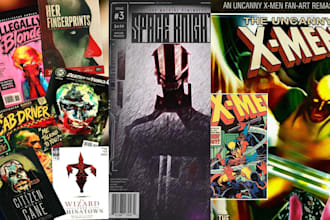 create comic or book cover art