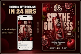 design premium flyers, posters and marketing creatives