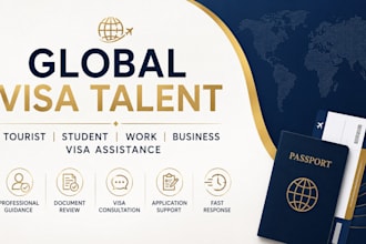 provide professional tourist, student, work and business visa assistance