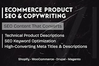 optimize your ecommerce product pages for SEO and conversions