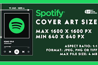 design a professional spotify banner for your music artist profile