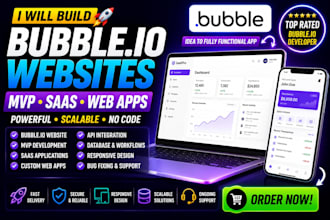 bubble io website bubble mvp saas bubble app developer bubble io web app