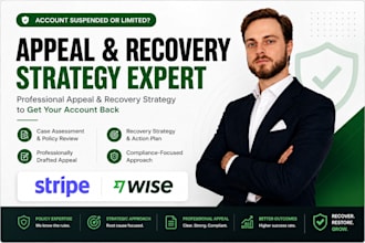 help to appeal suspended stripe or wise account