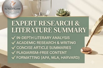 assist you with research and summary
